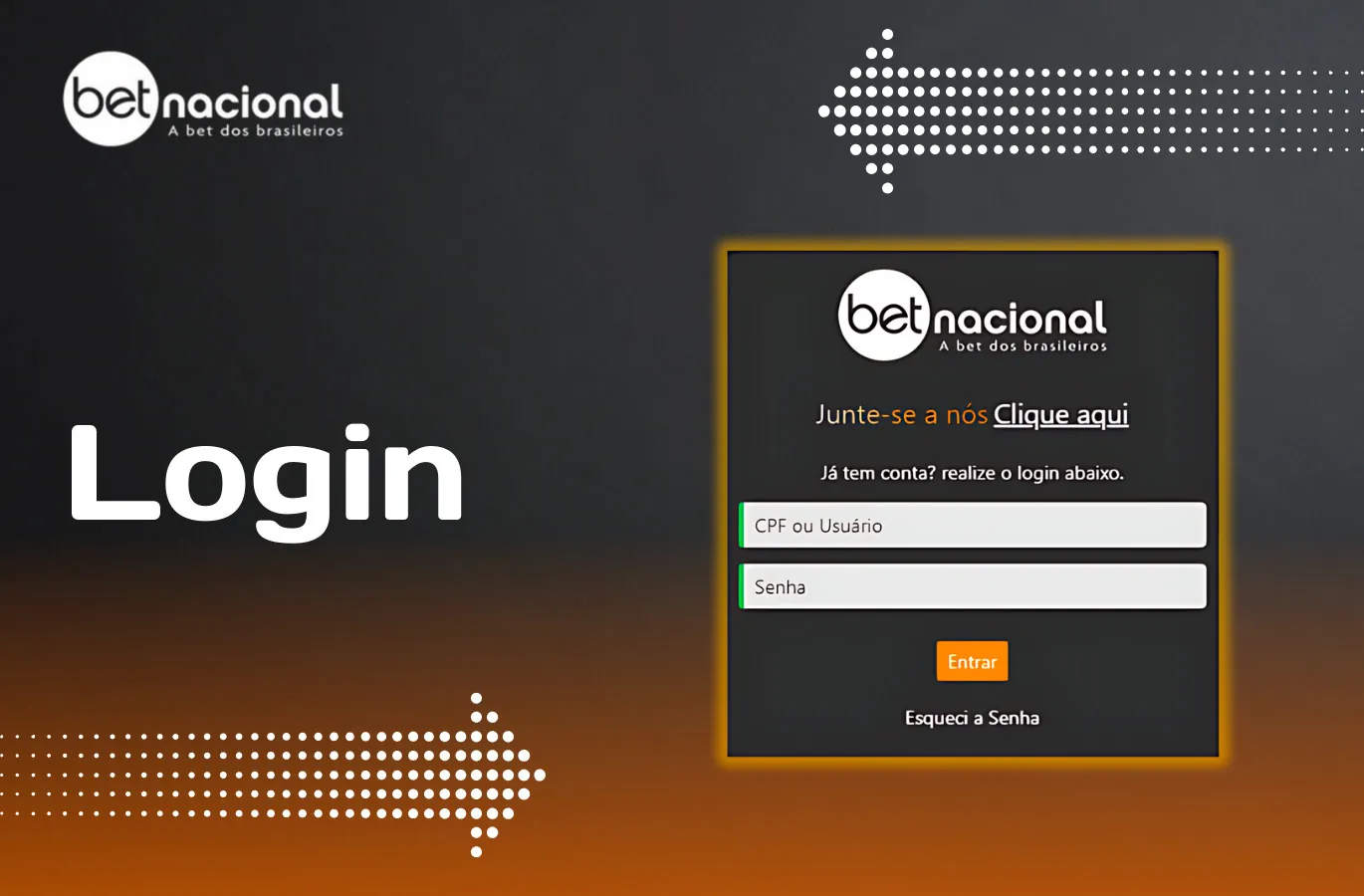 Para entrar Betnacional
