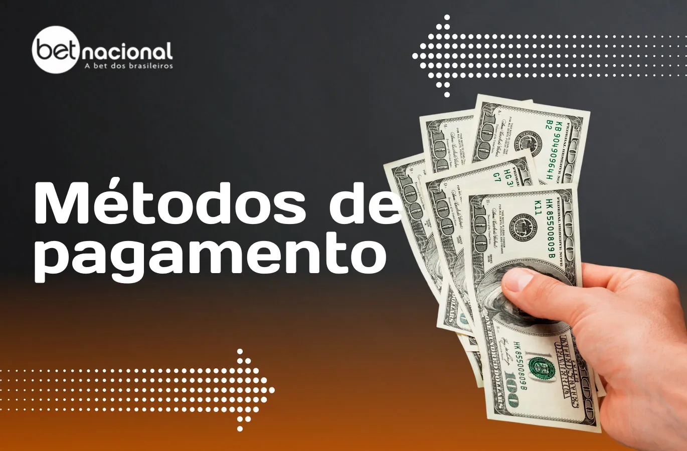 Formas de pagamento no site da Betnacional