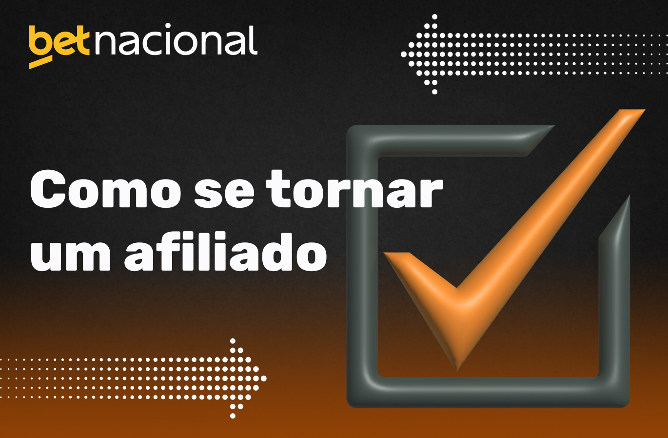 Como iniciar um programa de afiliados na plataforma Betnacional