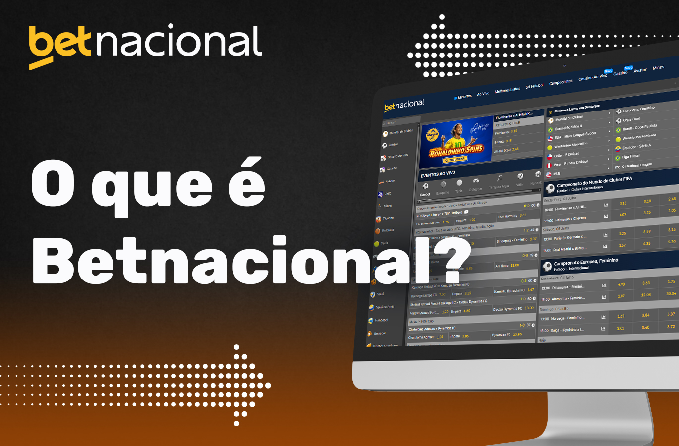 Plataforma de apostas desportivas e de casino online da Betnacional