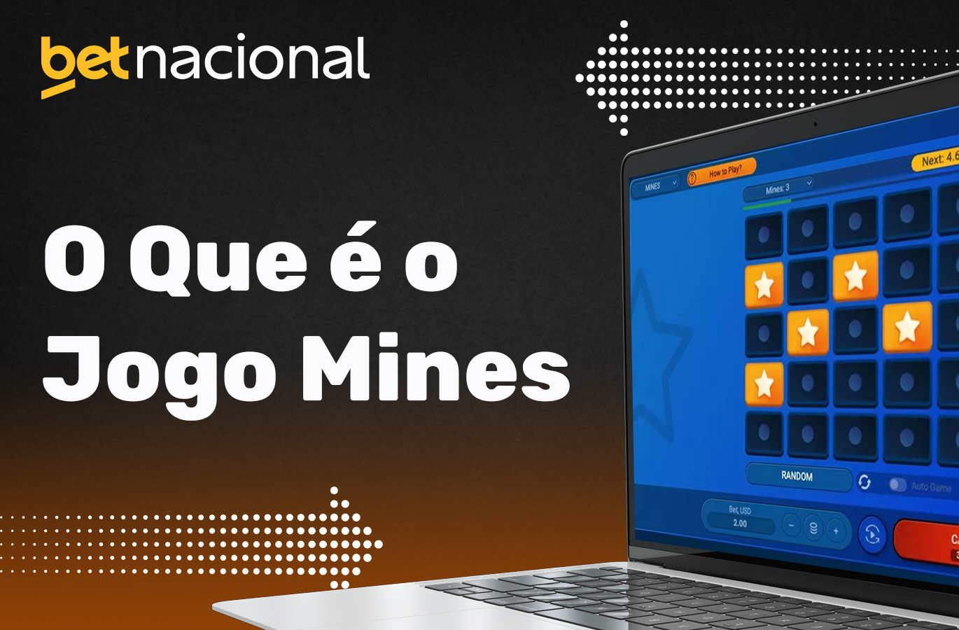 Caraterísticas do jogo das minas no casino online Betnacional