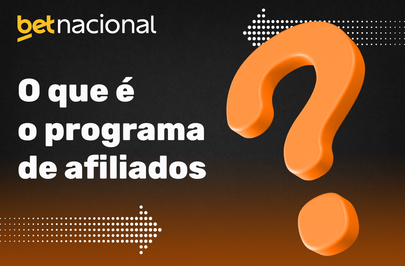 Programa de afiliados disponível na Betnacional Brasil